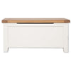 Arctic White & Oak Top - Blanket Box