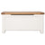 Arctic White & Oak Top - Blanket Box