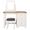 Arctic White & Oak Top - Dressing Table