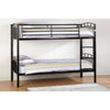 Metal Bunk Bed - Black