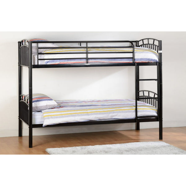 Metal Bunk Bed - Black