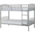Metal Bunk Bed - Silver