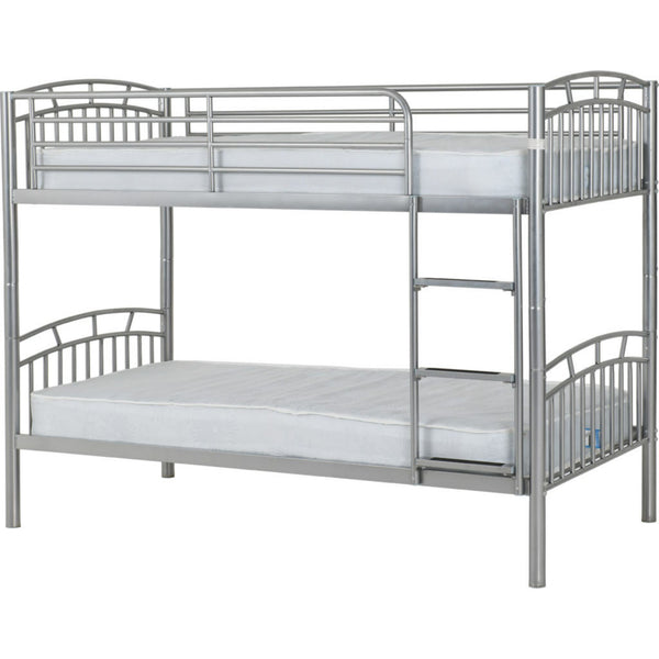 Metal Bunk Bed - Silver