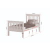Morgan White High or Low Foot End - Single Frame Bed