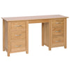 Oak 1 - Double Pedestal Dressing Table