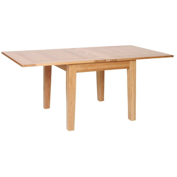 Oak 1 - 3' X 3' Flip Top Extendable Table