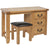 Oak 3 - Single Pedestal Dressing Table+Stool