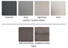 Sophie Collection - Leather 4 Colours - 2 Fabric Colours