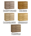 Montana - 5 Drawer Narrow Chest 15" - 11 Colours