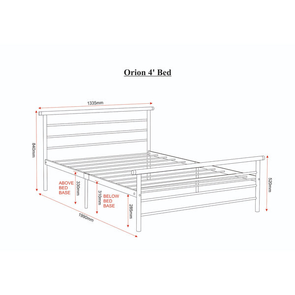 Oran - Small Double Frame Bed
