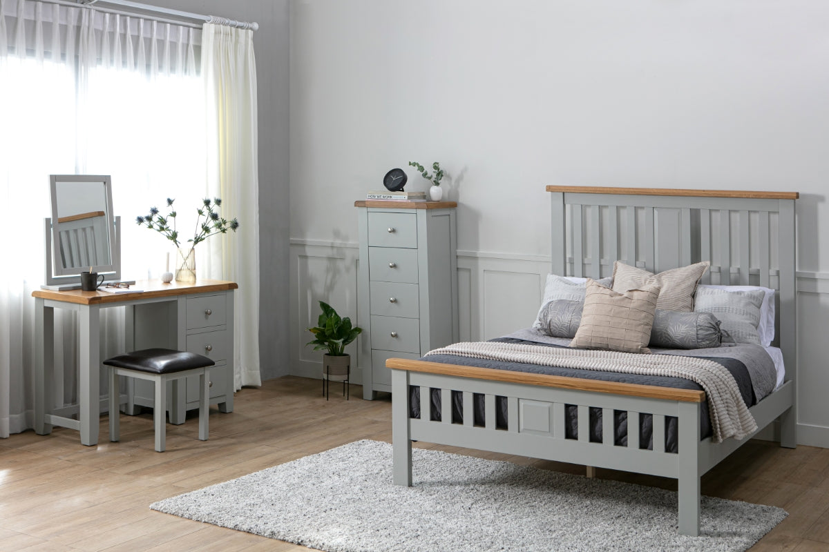 Grey & Oak Bedroom