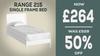 R215 White - 3' Frame Bed