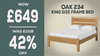 Oak 234 - 5' Frame Bed