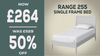 R255 Grey - 3' Frame Bed