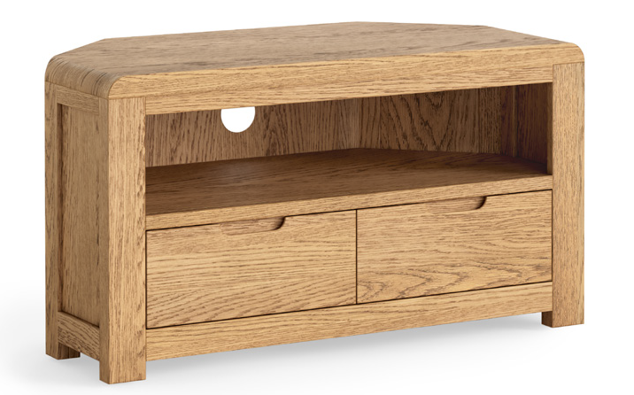 Branston Petite Oak - Corner TV Unit