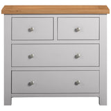 Devon Painted 2 Over 2 Chest - Devon Grey Front