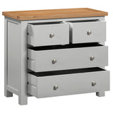 Devon Painted 2 Over 2 Chest - Devon Grey Open