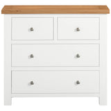 Devon Painted 2 Over 2 Chest - White Front