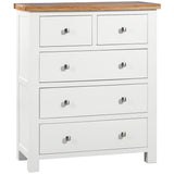 Devon Painted 2 Over 3 Chest - White