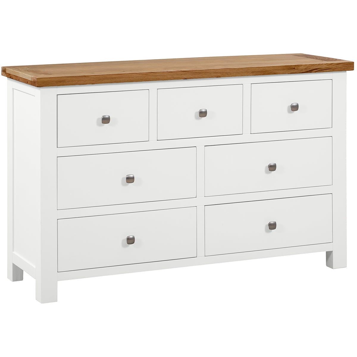 Devon Painted 3 Over 4 Chest - White