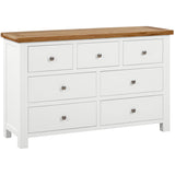Devon Painted 3 Over 4 Chest - White