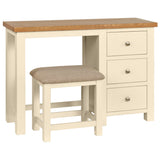 Devon Painted Dressing Table & Stool - Ivory