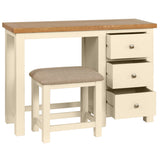 Devon Painted Dressing Table & Stool - Ivory Open