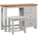 Devon Painted Dressing Table & Stool - Devon Grey