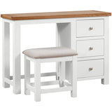 Devon Painted Dressing Table & Stool - White