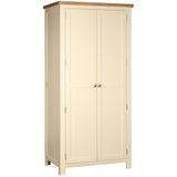 Devon Painted 2 Door Full Hanging Wardrobe - Ivory