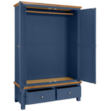 Painted 3 - 2 Door Wardrobe with 2 Drawers - 3 Colours