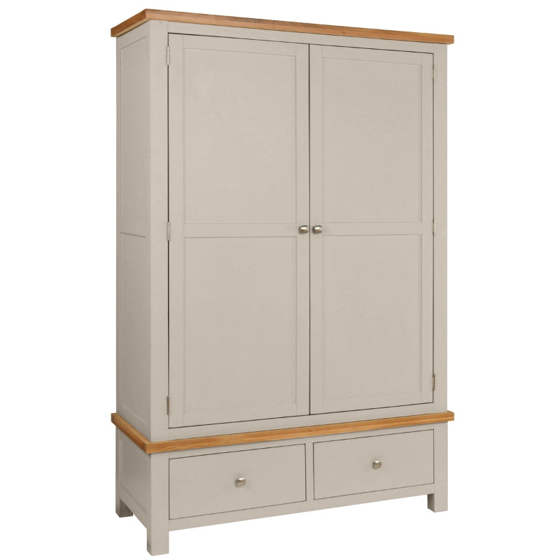 Painted 3 - 2 Door Wardrobe with 2 Drawers - 3 Colours
