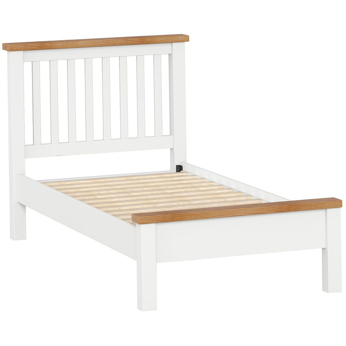 Devon Painted 3ft Single Low Foot End Bed Frame - White