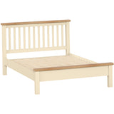 Devon Painted 4ft 6in Double Low Foot End Bed Frame - Ivory