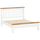 Devon Painted 4ft 6in Double Low Foot End Bed Frame - White