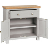 Devon Painted Compact Sideboard - Devon Grey Open
