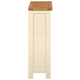 Devon Painted 3ft Wide Bookcase - Ivory Side