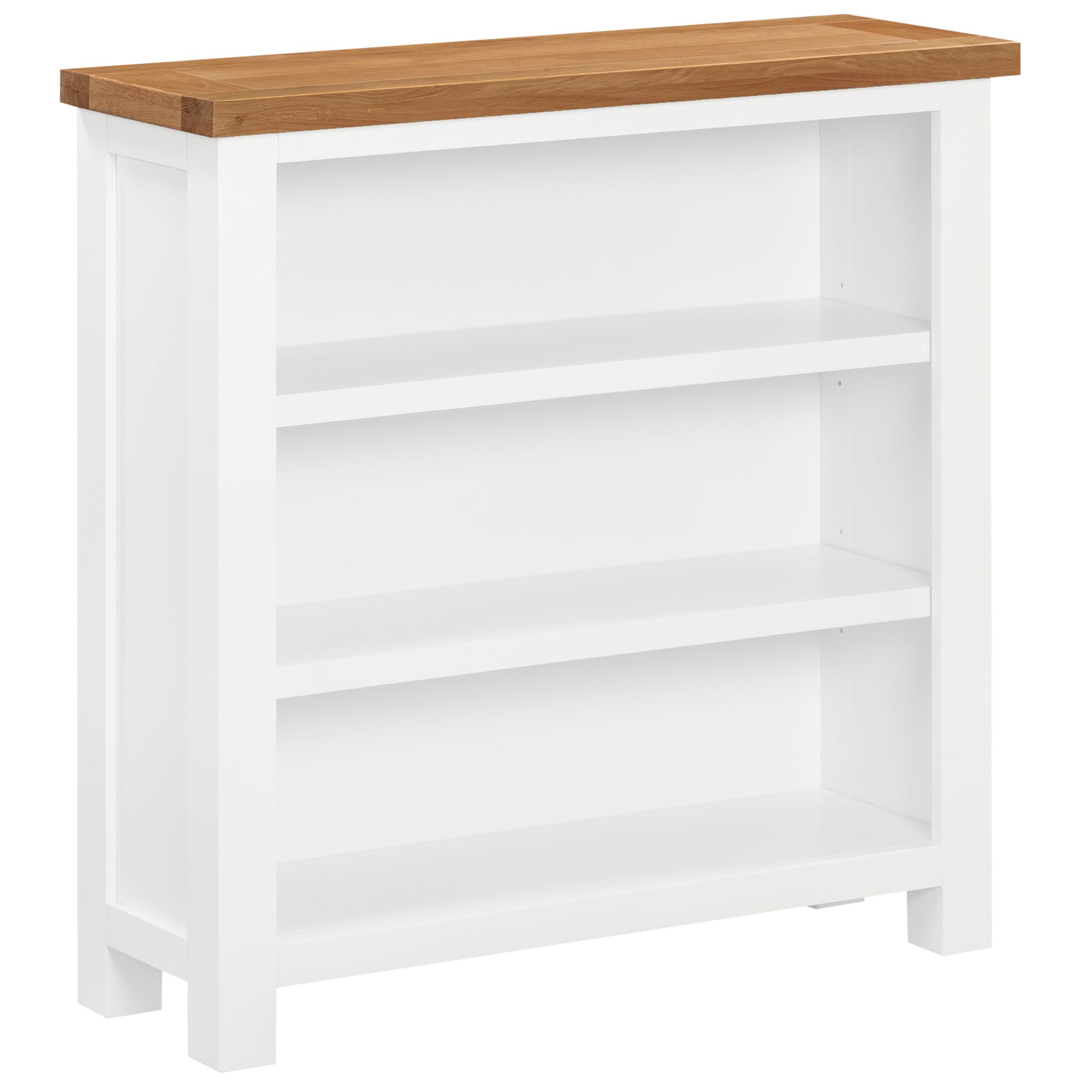 Devon Painted 3ft Wide Bookcase - White
