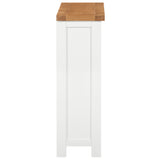 Devon Painted 3ft Wide Bookcase - White Side