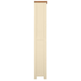 Devon Painted 6ft Tall Wide Bookcase - Ivory Side