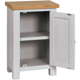 Devon Painted Small Cabinet - Devon Grey Open