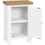 Devon Painted Small Cabinet - White Open