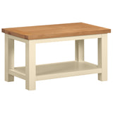 Devon Painted Small Coffee Table With Shelf - Ivory