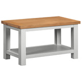 Devon Painted Small Coffee Table With Shelf - Devon Grey