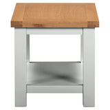 Devon Painted Small Coffee Table With Shelf - Devon Grey Side