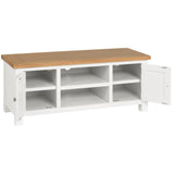 Devon Painted Large TV Unit - White Open