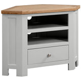 Devon Painted Corner TV Unit - Devon Grey