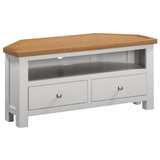 Devon Painted Large Corner TV Unit - Devon Grey