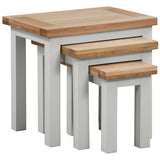 Devon Painted Nest of Tables - Devon Grey