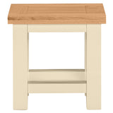 Devon Painted Lamp Table - Ivory Front